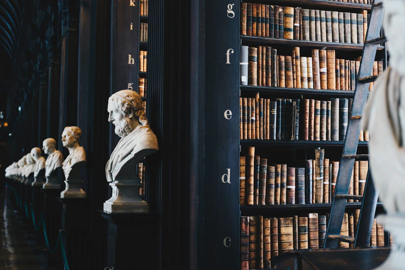 Shelved legal and institutional reference volumes